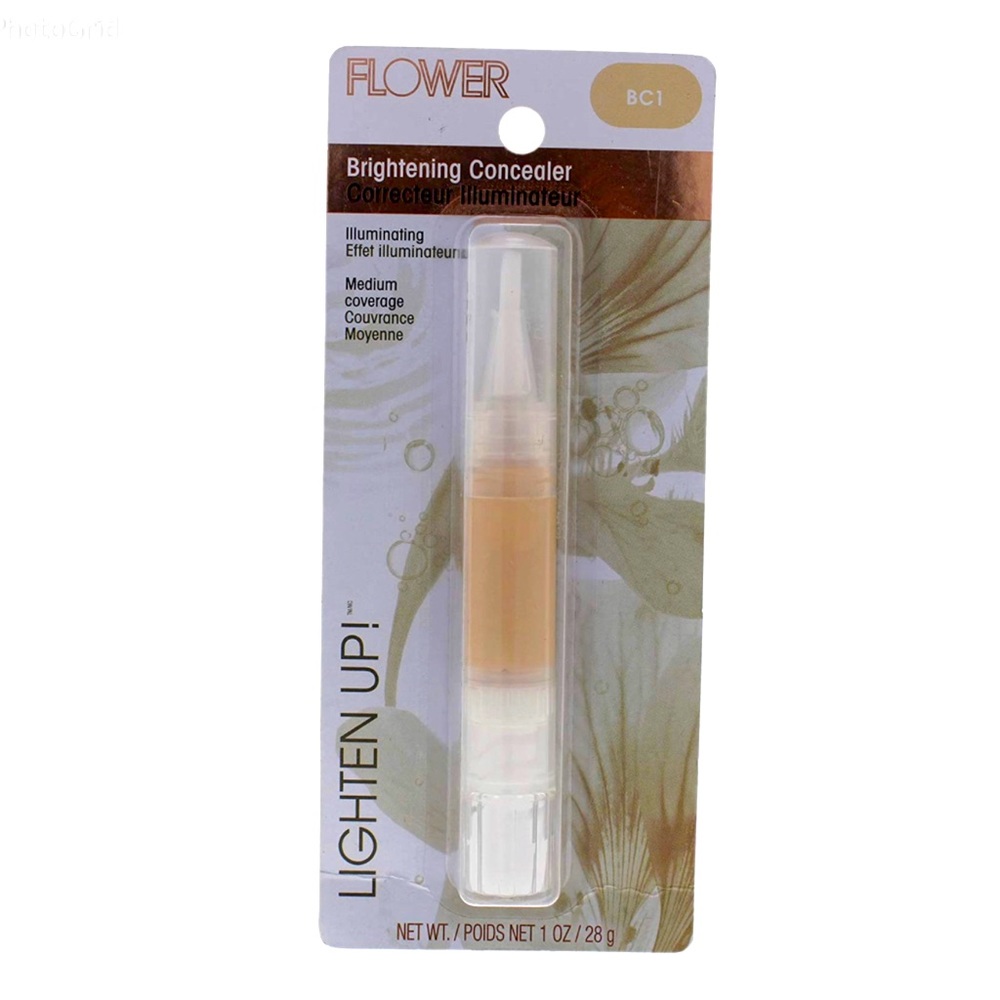 NWT- FLOWER BEAUTY Lighten Up Brightening Concealer, BC1, 1 Ounce